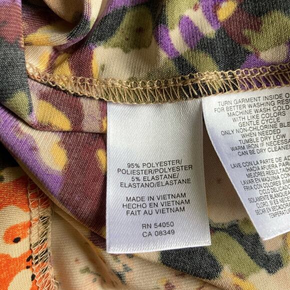 Anne Klein Abstract Print Pullover Top, Size MP - Picture 6 of 7